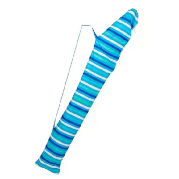 Tommy Bahama with AnchorX 7-ft blue striped Beach Umbrella - Picture 4 of 6